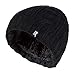 HEAT HOLDERS - Women's Thermal Fleece Cable Knit Winter Hat 3.4 Tog - One Size (Black)