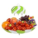 Premium Designer Fruit Bowl & Candy Dish is the Ultimate Tray/Platter & Plate, FREE 6 Stainless Steel Forks Included, Awesome Fruit Basket for Parties, Weddings, Baby Showers, Office, Shatter Proof