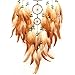 Urdeoms Big Brown Dream Catcher Wall Decor for Girls Women Boho Dream Catchers for Bedroom Adult Boys Teen Room Decor with Turquoise Hanging Ornament and Feathers Blessing Gifts(NO.31)