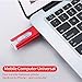 PXH USB 3.0 128GB iPhone Flash Drive for iPhone X XR XS MAX,Photo Stick for iPhone 6,iPhone 6 Plus,iPhone 8 Plus, iPad Pro,External Storage for iPhone iPad USB（red）