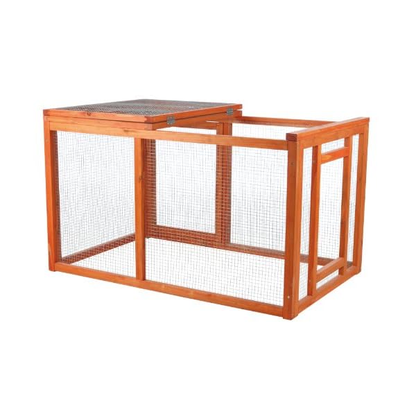 TRIXIE Outdoor Run with Cover, Chicken Cage, Chicken Backyard