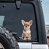 2pcs 3.94"x5.91" Chihuahua Dog Cartoon Car Decal, Scratch Cover Vinyl Sticker for Vehicle Body, Laptop, Glass Door & Window Decoration, Waterproof Exterior Car Accessories |#AZ249