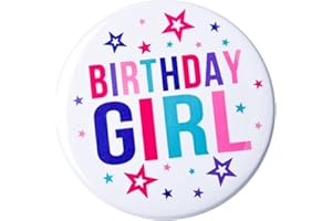 Happy Birthday Pin Button Badge for Girls and Boys