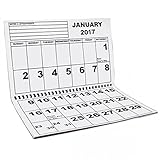 Jumbo Large Print Low Vision Wall Calendar 2017 Jan. 1st - Jan. 31st 2018