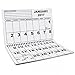Jumbo Large Print Low Vision Wall Calendar 2017 Jan. 1st - Jan. 31st 2018