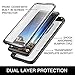 YOUMAKER Galaxy S9+ Plus Case, Crystal Clear with Built-in Screen Protector Full-Body Heavy Duty Protection Slim Fit Shockproof Case Cover for Samsung Galaxy S9 Plus (2018) - Clear/Black