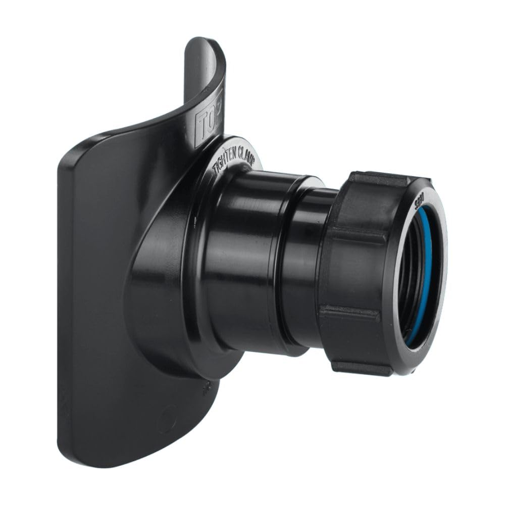 Mechanical Soil Pipe Boss Connector 2" Black