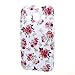 For Galaxy J1 , ivencase Fashion Flower Flexible Slim Soft TPU Silicone Case Protective Cover For Samsung Galaxy J1 SM-J100 4G + One 'ivencase ' Anti-dust Plug Stopper
