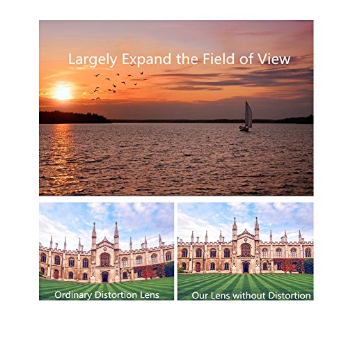 Phone Camera Lens, 2 in 1 Clip-On Lens Kit 0.45X Super Wide Angle Lens & 12.5X Macro Lens for iPhone, Samsung, Android and Other Smartphones (Black)