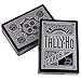 Ellusionist Tally-Ho Viper Fan Back Playing Cards - Black with Silver Metallic Finish