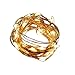 INST Micro LED 30 Lights Battery Operated on 5ft Long Copper Color String Wire (Warm White)