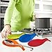 Kitchen Meister Silicone Spoon Rest, Set of 4, Colorful