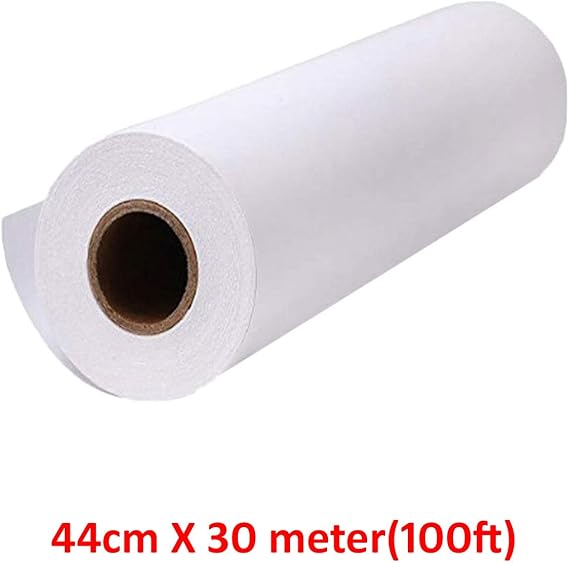Big white kraft paper Roll (44cm X 30m) (1200inch) 80gsm, easel stand
