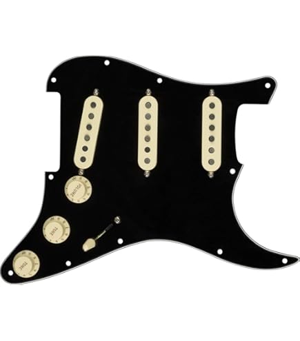 Fender Stratocaster Pre-Wired SSSピックガード Amazon.com: Fender Original 57/62 Prewired Stratocaster Pickguard
