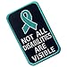 Not All Disabilities are Visible Vests/Harnesses Service Dog Emblem Embroidered Fastener Hook & Loop Patch