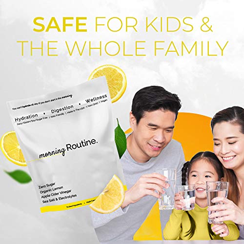 Morning Routine Daily Hydration Electrolyte Powder Packets with Apple