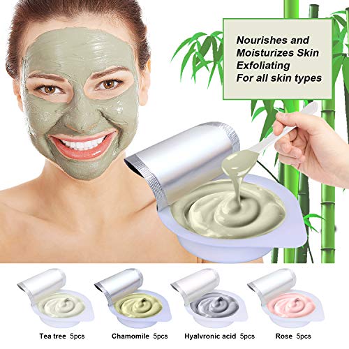20 Pack Clay Peel Off Face Masks, Clay Mud Mask Skin Care Facial Mask
