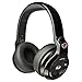 Monster NCredible N-Pulse Over-Ear Headphones with Mic (Black) Plus Portable Headphone Pouch and Aux Cord