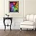 Alonea DIY 5D Diamond Painting Embroidery Cross Crafts Stitch Home Decor (1PC Diamond Embroidery+1PC Artificial Roses Flowers)