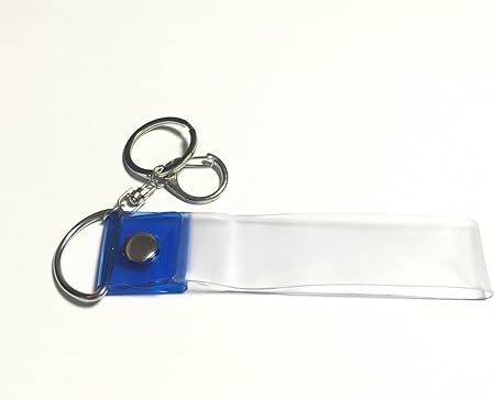 Amazon Co Jp 銀テープホルダー ストラップ キーホルダー 落下物 ライブ コンサート 思い出 青 Generic