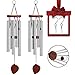 VenKoda 2 Pack Amazing Grace Wind Chimes Outdoor Large Deep Tone Sympathy Wind Chime Memorial Mother Gifts Metal Garden Decoration Patio Porch Remembrance Bell Wind Chime for Funeral -24 Inch