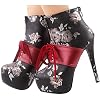 SHOW-STORY-Retro-Black-Red-Two-Tone-Flower-Print-Lace-Up-Zip-Platform-Stiletto-Ankle-Bootie-BootLF80857