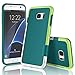 Galaxy S7 Edge Case, TILL(TM) Ultra Slim 3 Color Hybrid Impact Shockproof Anti-Slip Rugged Back Cover Soft TPU Hard PC Bumper Extra Front Raised Lip Case Cover for Samsung Galaxy S7 Edge G935 [Green]