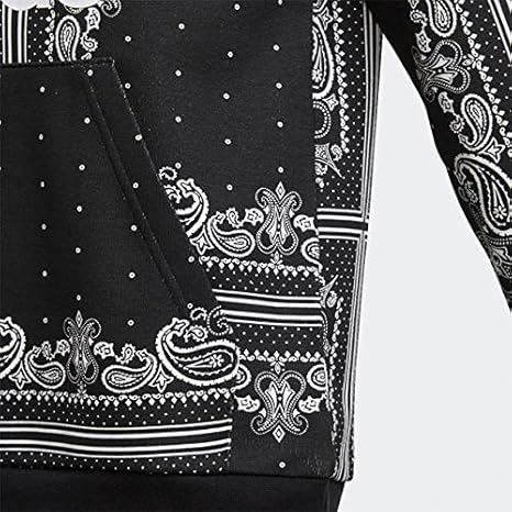 Amazon Co Jp アディダスオリジナルス バンダナ柄 スウェットパーカー Dw32 ペイズリー キッズ レディース 170cm Black Dw32 服 ファッション小物
