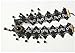 Joyci Women's Exotic Style Black Lace Pearl Hair Bands Forehead Jewelry