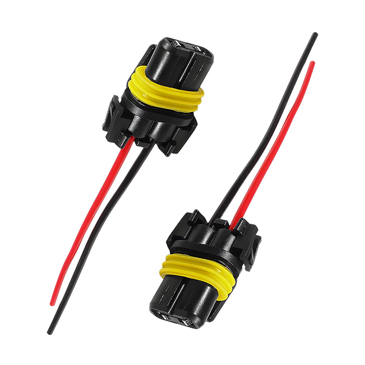 Photo 1 of povtii 2 PCS 9005 9006 9012 HB3 HB4 Female Adapter Wiring Harness Sockets, Auto Wire Connector for Headlights Fog Lights, Headlamp Harness Connector Replacement, Car Accessories
