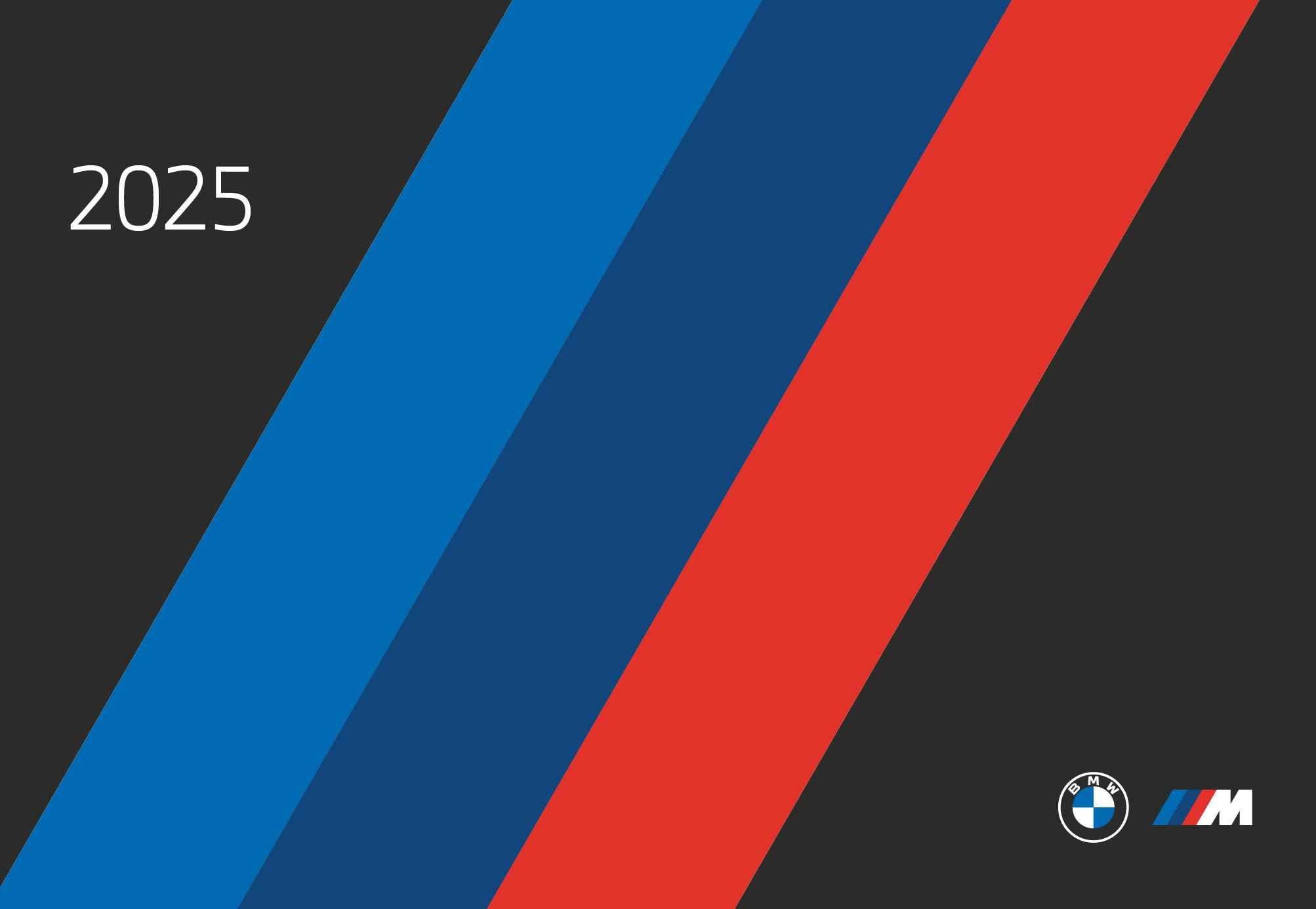 arti promotion - BMW M 2025 Wall Calendar 49.5 x 34.2 cm, Calendar with Sporty BMW Models from the M Series, Rapid Motifs of Bavarian Engine Art, with Spiral Bound