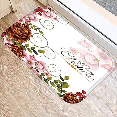Amazon De Kooco 12 Arten Weihnachten Teppich Teppich 60 40 Cm Boden Cusion Willkommen Weihnachten