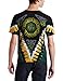Liquid Blue Men's Grateful Dead Shamrock Tie Dye T-Shirt, Multi, Medium