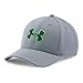 Under Armour Men's Blitzing II Stretch Fit Hat, Steel/Hyper Green, Large/X-Large