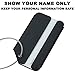 10 Pack Travelambo Luggage Tags & Bag Tags Stainless Steel Aluminum (Black)