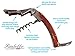 Waiter's Corkscrew, Rustic Design - Double-Hinge Wine Key, Bottle Opener, & Foil Cutter - Cherry Wood & Stainless Steel - Professional Accessory Set & Tool - Perfect Gift for Weddings and Birthdays