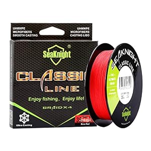 Seaknight Classic 4 Brins Tresse Fil De Peche 300m/500m Ligne Tressée Super Plus Fins, Plus Forts Et Plus Lisse Ligne De Pêche 6–36,3 Kilogram