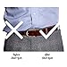 JELINDA Mens Shirt Stays Adjustable Clamps Upgrade Shirts Holder Elastic Police Military Garter Shirt Tuckers (Black-B)