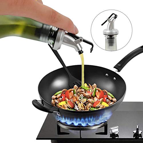 Olive Oil Spout, Oil And Vinegar Dispenser Pour Spouts With Attached Cap for Easy Cover, Perfect Choice for Olive Oil Bottle Pourers and Spout 10-PCS - Thumbnail 3