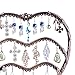 Earring Display, Botitu 11 inch Tall Jewelry Holder with 58 Hooks and 3 Tiers Earring Holder for Girls and Women Jewelry Tree, Perfect for Dresser, Nightstand and Countertop Jewelry Display (Copper)