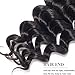 RECOOL 10A Loose Deep Wave Bundles with Frontal Closure Wet and Wavy Human Hair Bundles with Closure Ear to Ear Virgin Brazilian Hair For Women Natural Color(14 16 18+12)