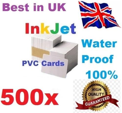 500 PVC Inkjet id Cards for Epson & Canon can Print Double-Sided 273