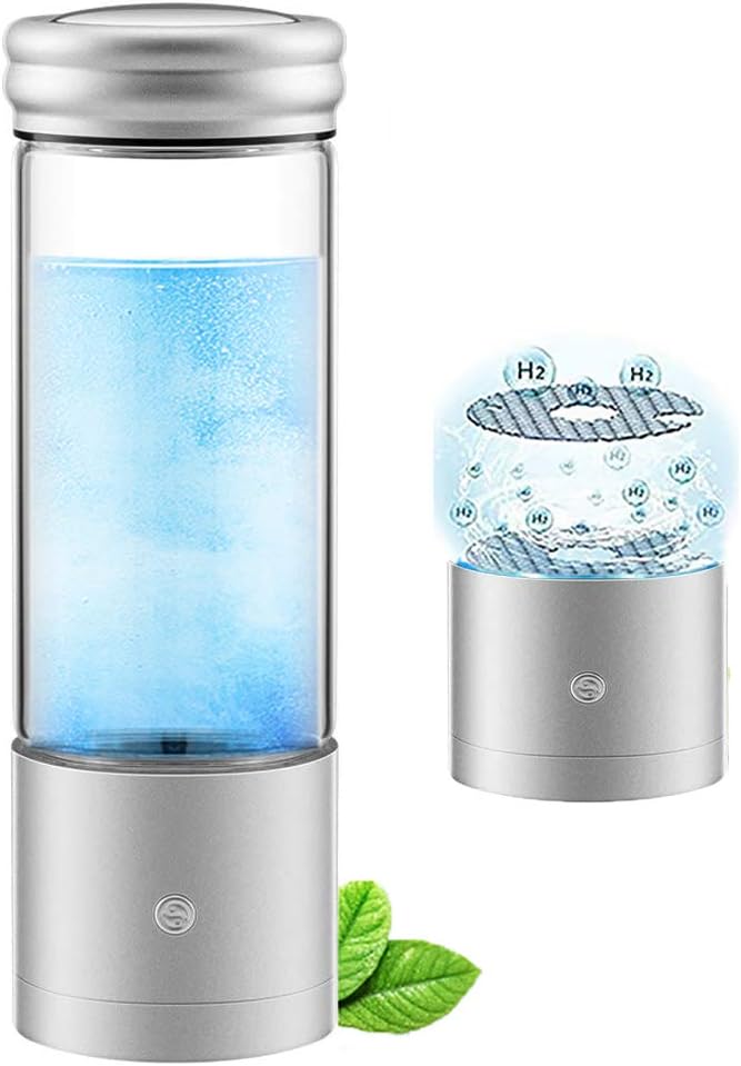 Amazon Com Ccfcf Hydrogen Water Bottle Hydrogen Rich Purifying Water Bottle Usb Charging Lonizer Cup Filter Generator Home Kitchen