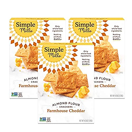 Simple Mills Almond Flour Crackers, Farmhouse Cheddar, Gluten Free