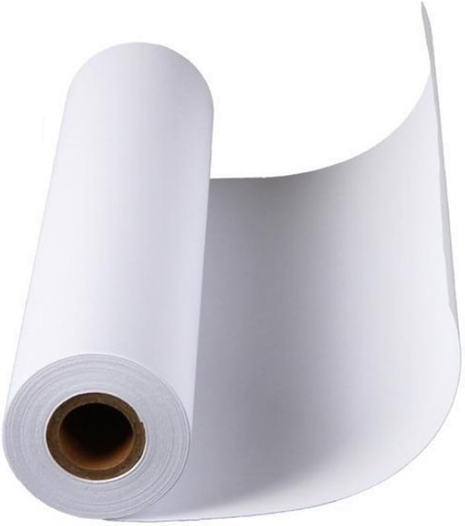 Rouleau De Papier Calque Blanc 33 Cm X 50 M - 24/25 Gsm - Transparent, Idéal Dessin, Gommage Facile, Haute Définition