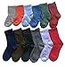 Lian LifeStyle Children 3 Pairs Pack Cashmere Wool Socks Random Boy or Girl Color