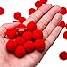 Sumind 100 Pieces Pom Poms Christmas Fluffy Pom Poms Balls for Decorations Arts Crafts DIY, Red (2 cm)