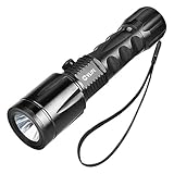 CVLIFE XML T6 LED Tactical Flashlight Adjustable Torch Light with Rechargeable Battery and 2 Chargers
