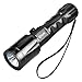 CVLIFE XML T6 LED Flashlight Adjustable Torch Light with Rechargeable Battery and 2 Chargers