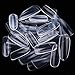 Makartt Oval Nails Tips Perfect Length Clear Full Cover Acrylic False Nails 10 Sizes 500pcs For Nail Salons and DIY Nail Art A-04